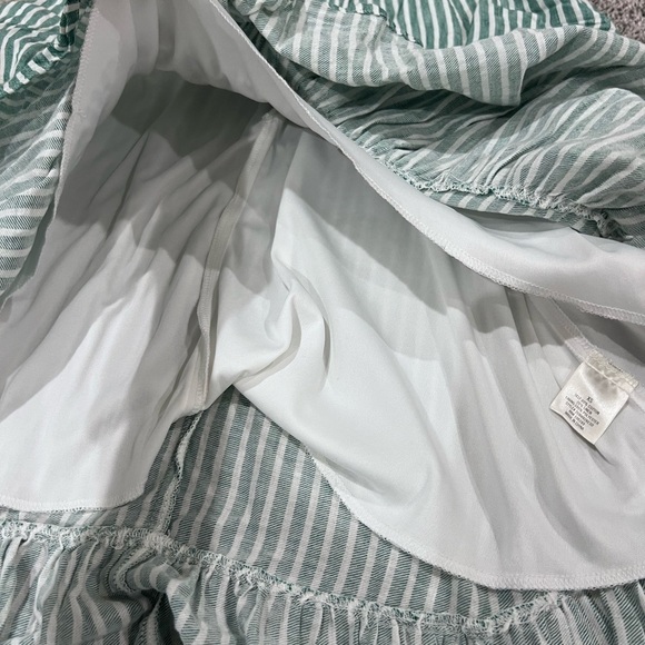 Francesca’s Sloane Striped One Shoulder Midi Dress High Low Linen Cotton Size XS - Picture 8 of 15